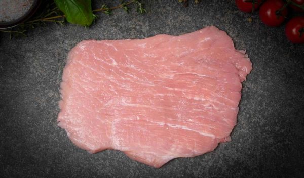 Ongepaneerde schnitzel