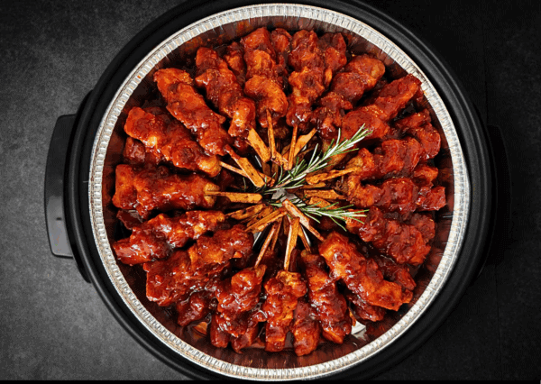 NIEUW! Kipsaté pan piri-piri (pikant)